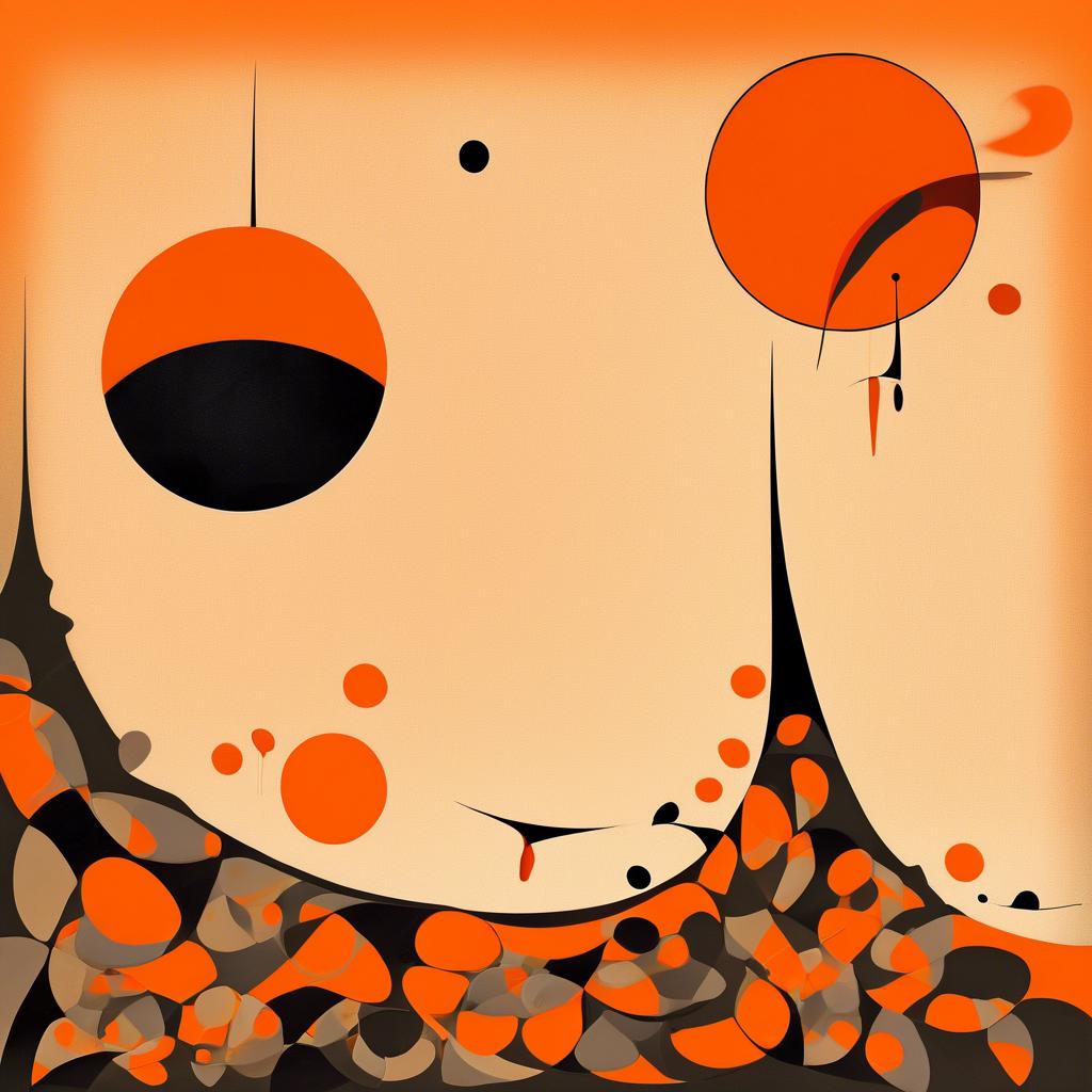 Interpretation der Orange Monde in Calders Kunst
