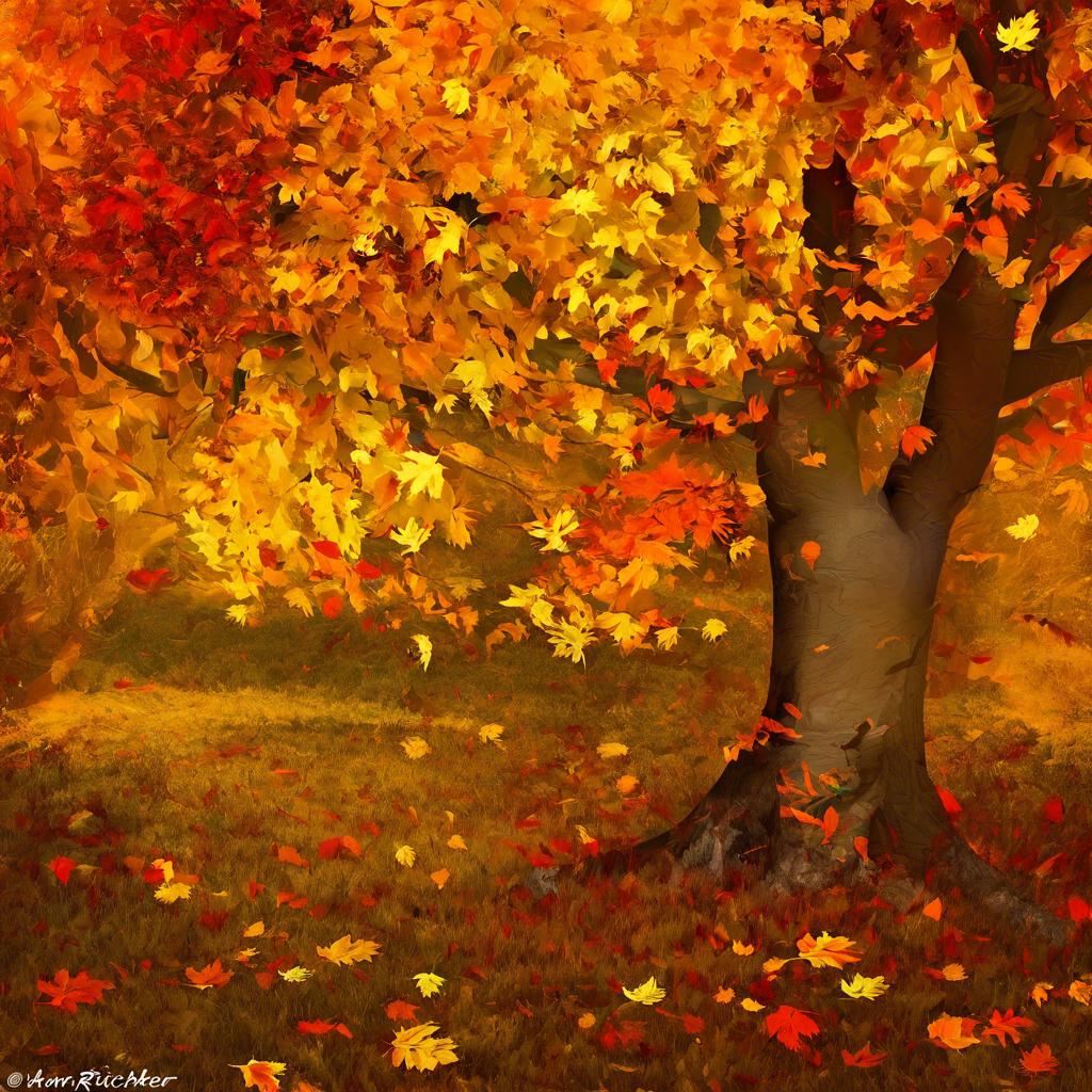 Farbpalette und Stimmung in Richters Herbstwerken