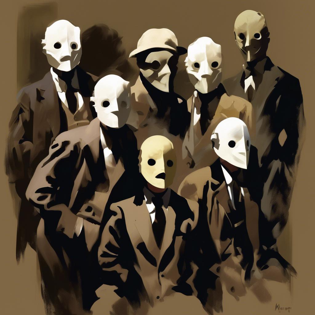 Die Verwendung von Masken als soziales Statement in Orpens Kunst