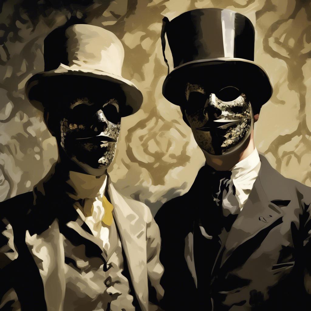 Die Rolle von Masken bei der Darstellung von Identität in Orpens Kunst