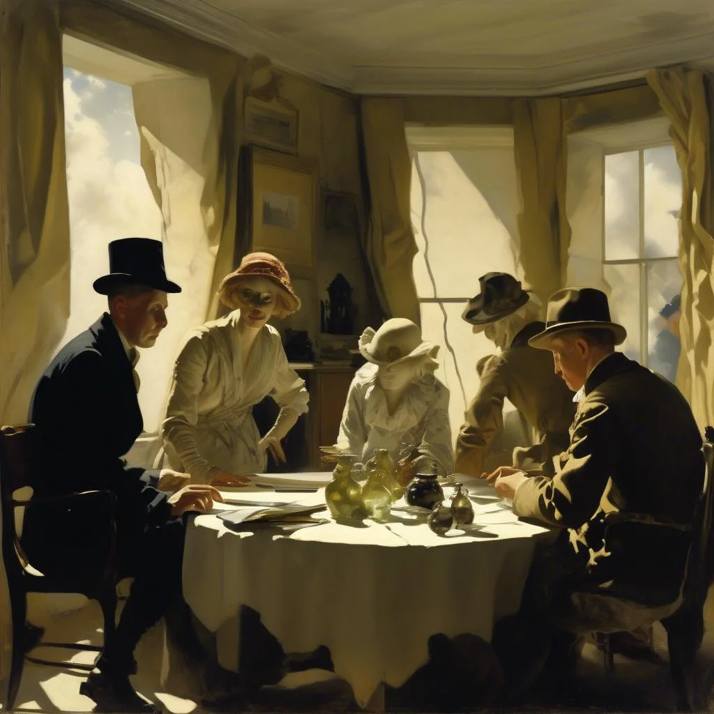 Masked Figures – William Orpen