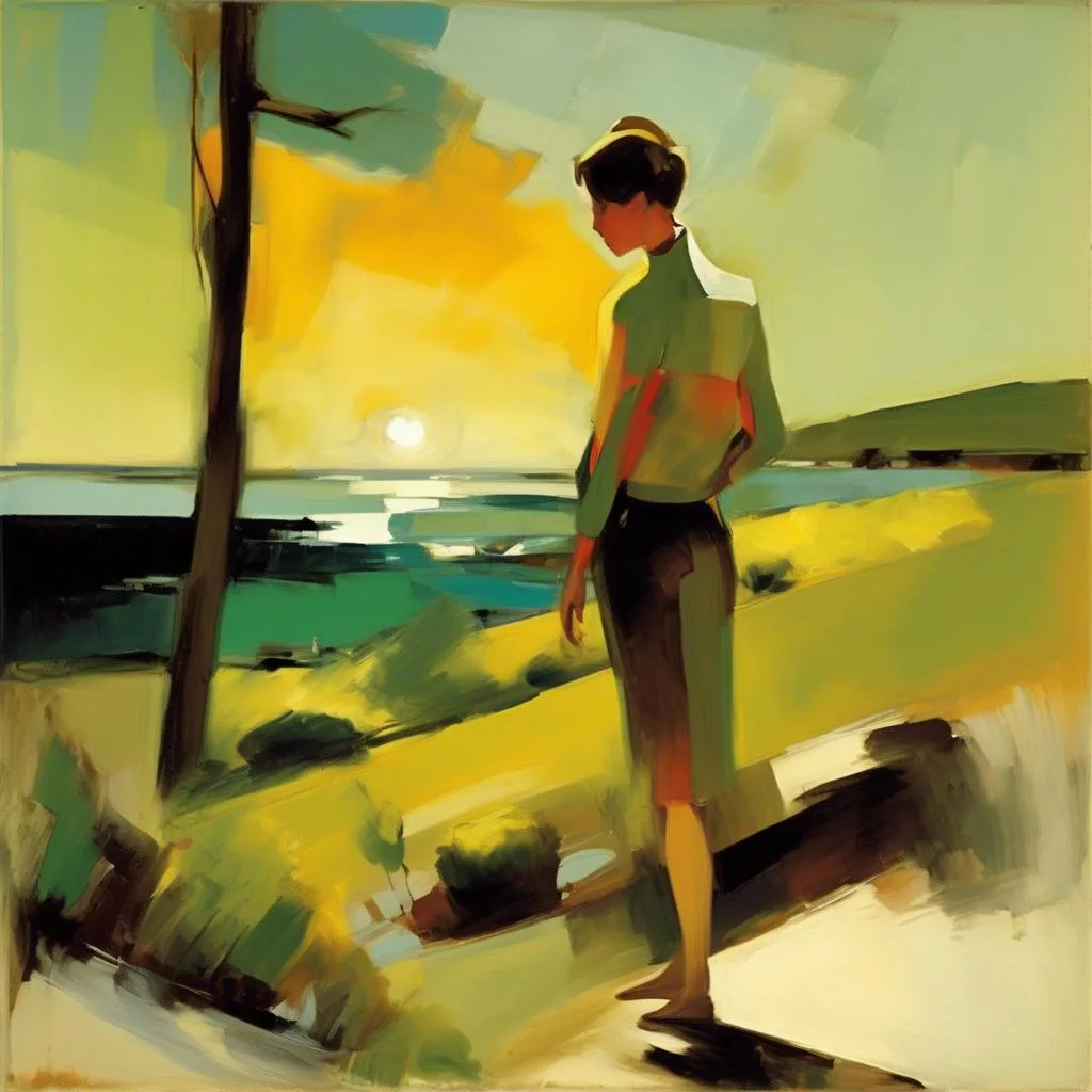 Figure in Landscape – Elmer Bischoff
