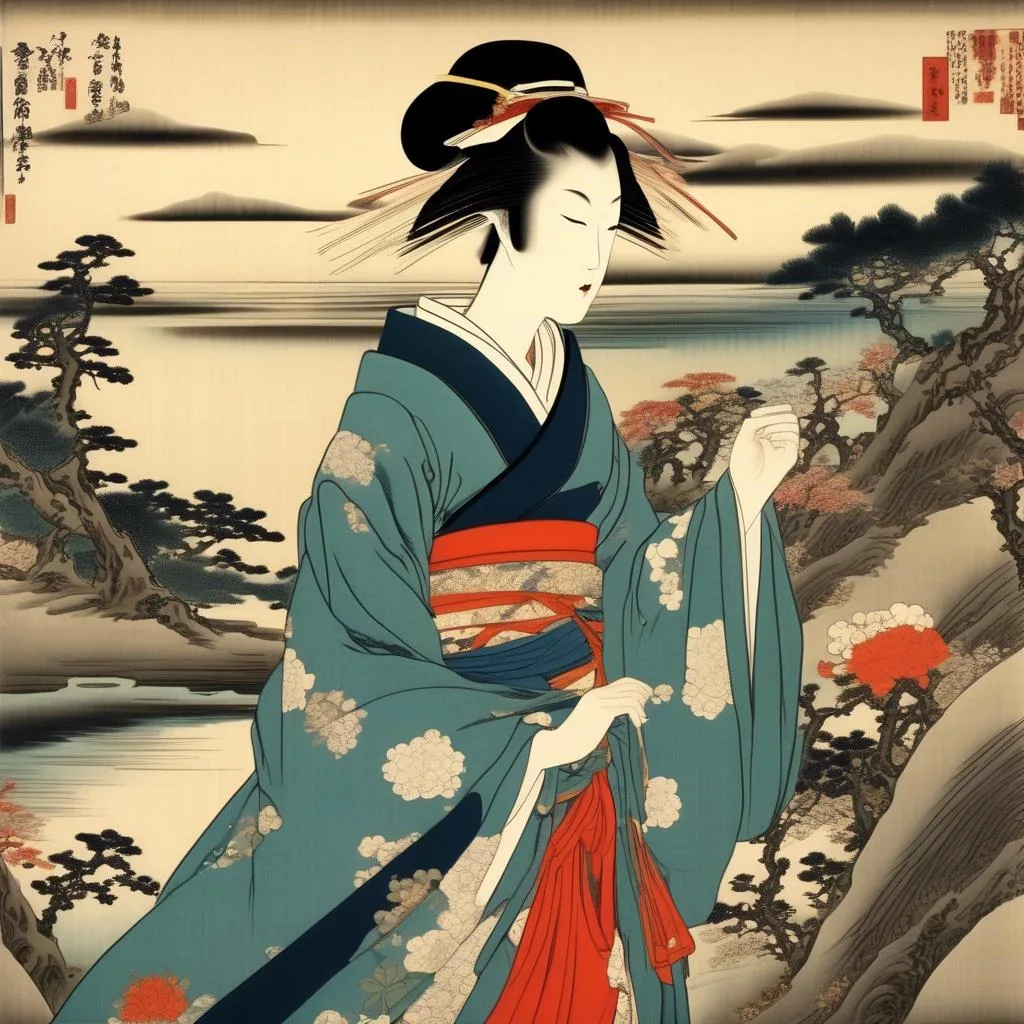 Beauty Strolling – Utagawa Sadatora