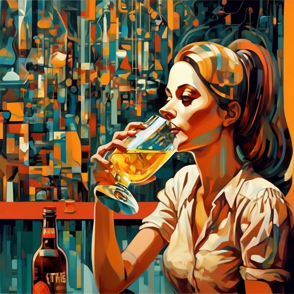 Drinking girl – Istvan Nagy