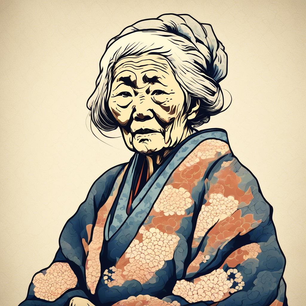 Die Symbolik der alten Frau in Hokusais Werken